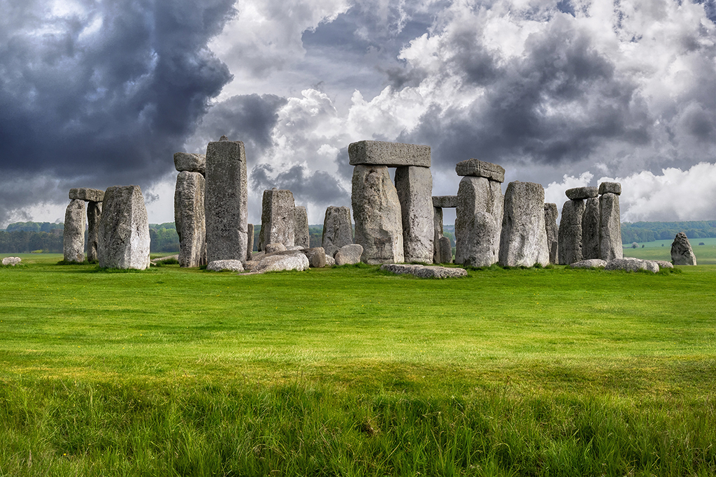 Ancient Mysteries Under Stormy Skies: The Timeless Beauty of Stonehenge Wiltshire, England